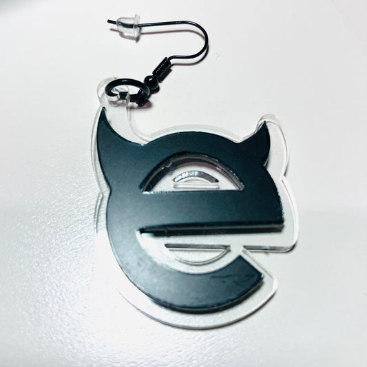 Horns & Whiskers Evil Kitty Earrings