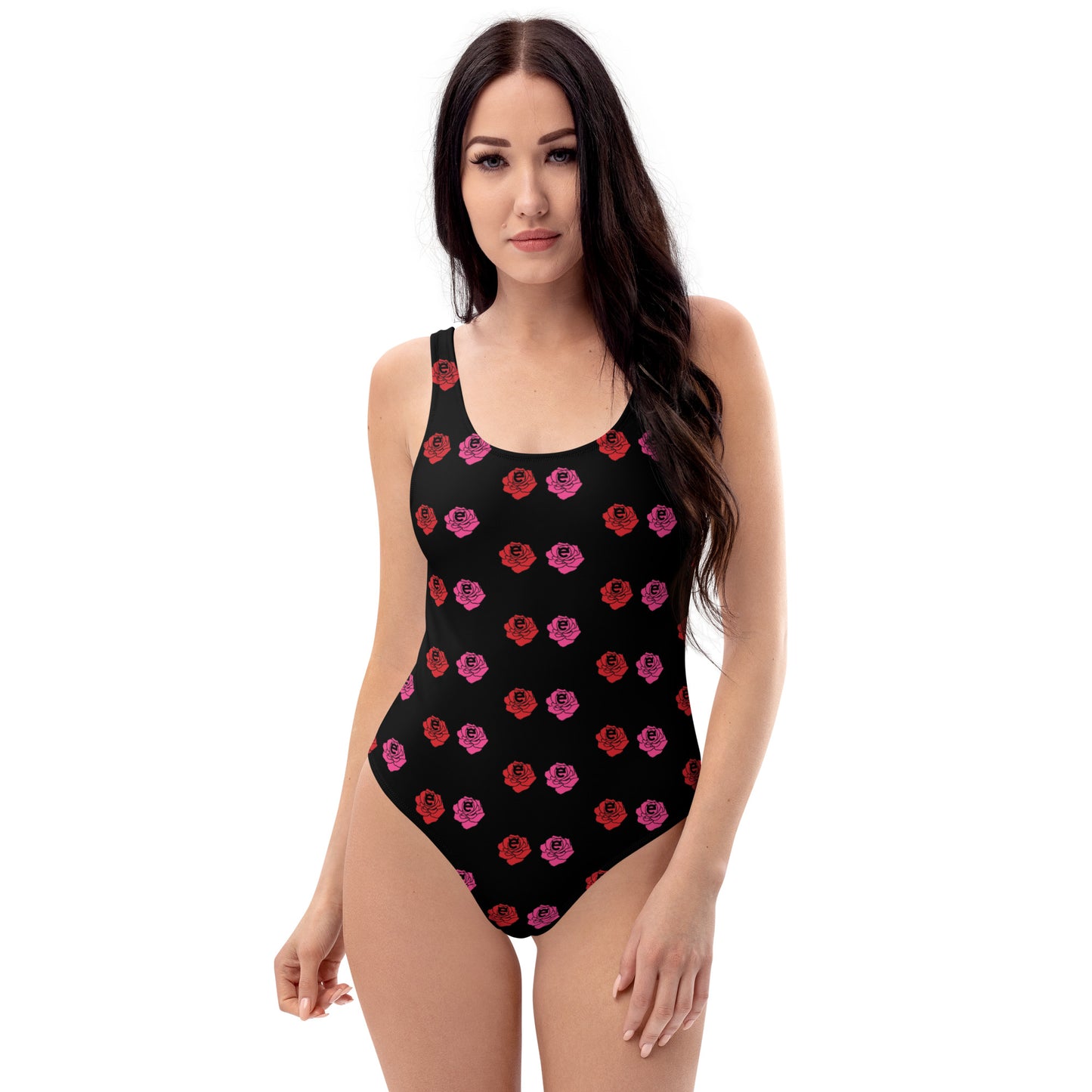 Evil Kitty Swimsuit with Roses