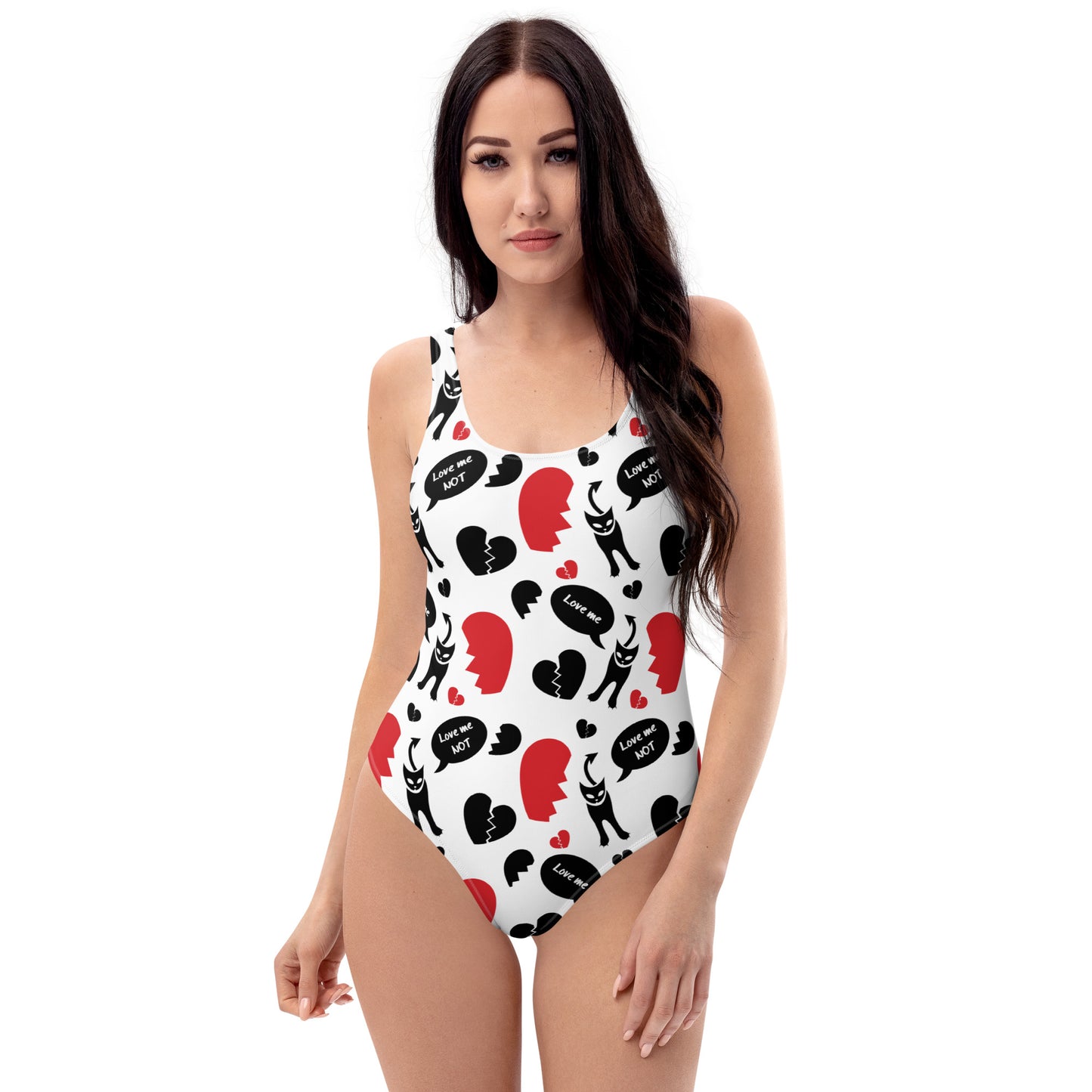 Love Me - Love Me Not - Evil Kitty Swimsuit