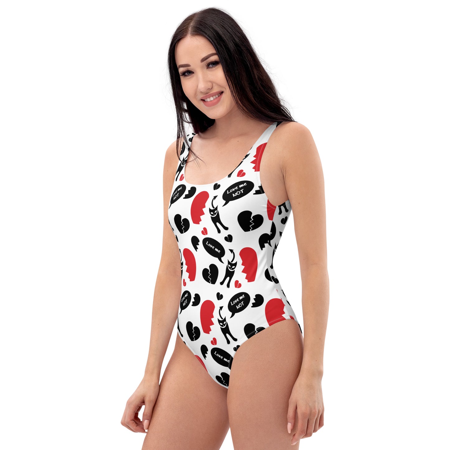 Love Me - Love Me Not - Evil Kitty Swimsuit