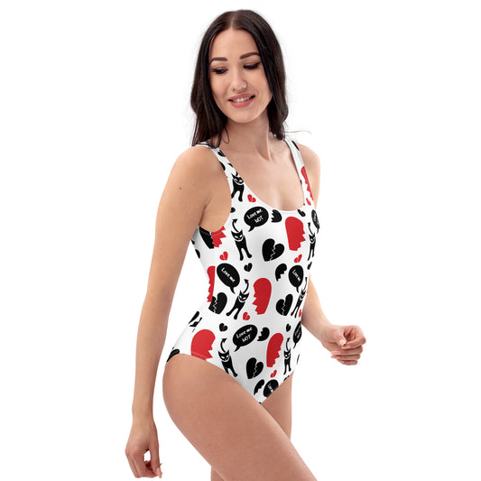 Love Me - Love Me Not - Evil Kitty Swimsuit