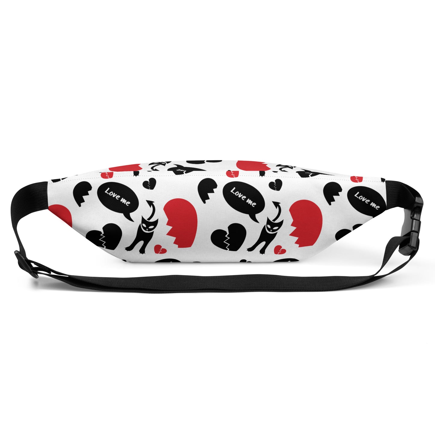 Anti Valentine's Day Evil Kitty Fanny Pack