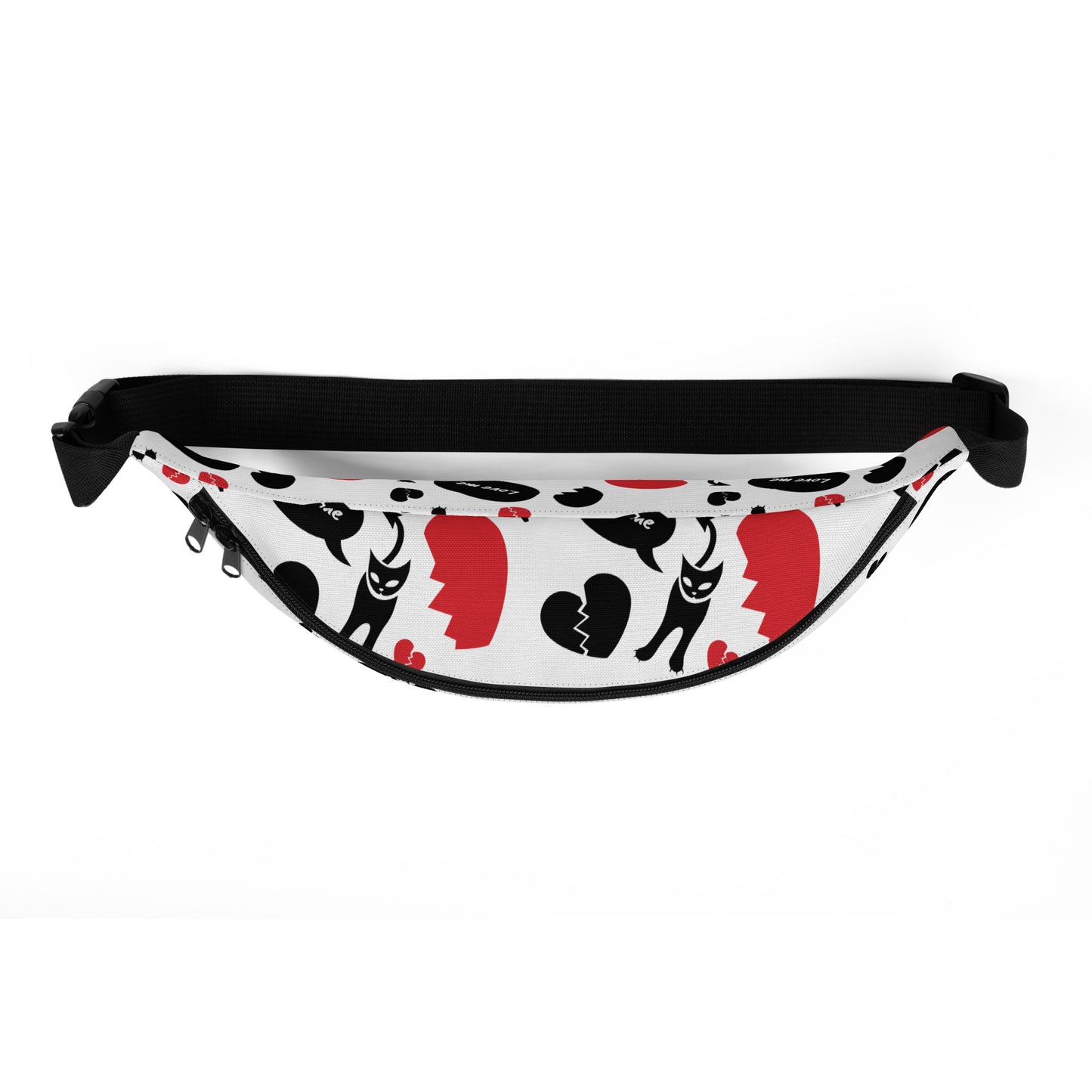 Anti Valentine's Day Evil Kitty Fanny Pack