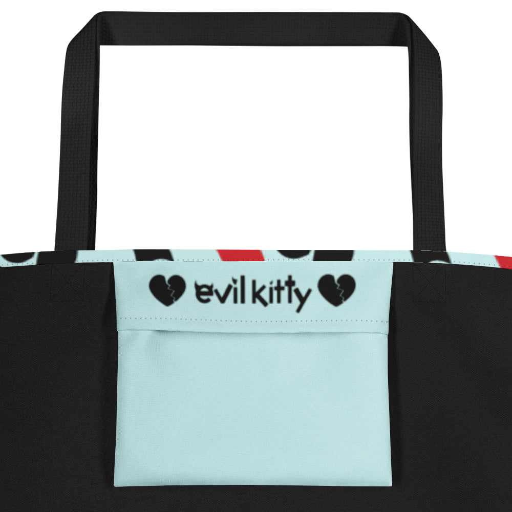 Anti Valentine's Day Evil Kitty Tote