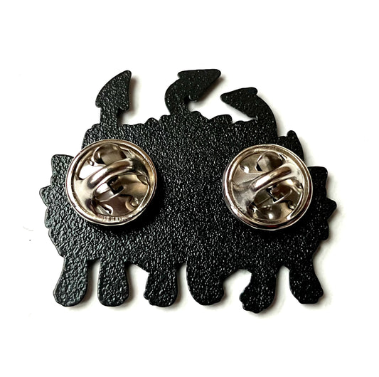 โWhere The Wild Roses Growโ Evil Kitty Enamel Pin