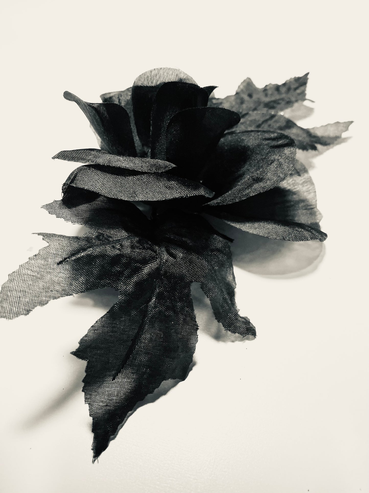Midnight Thorn Rose Brooch