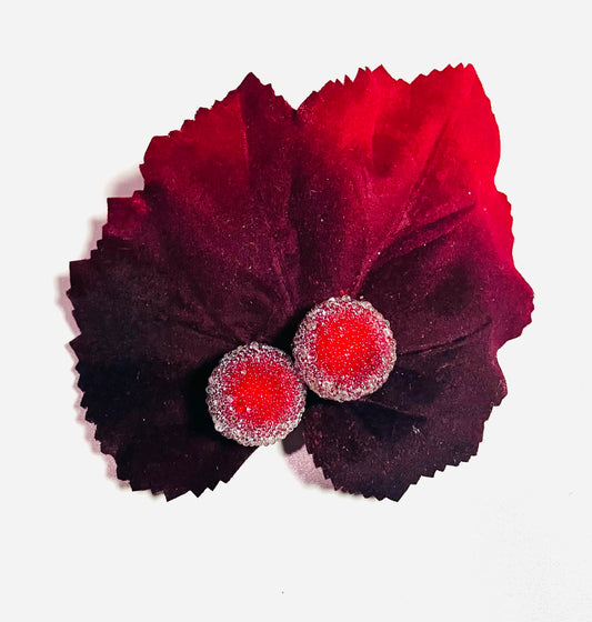 Frosted Cherry Venom Brooch