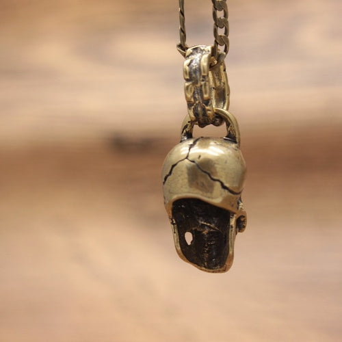 Brass Skull Necklace